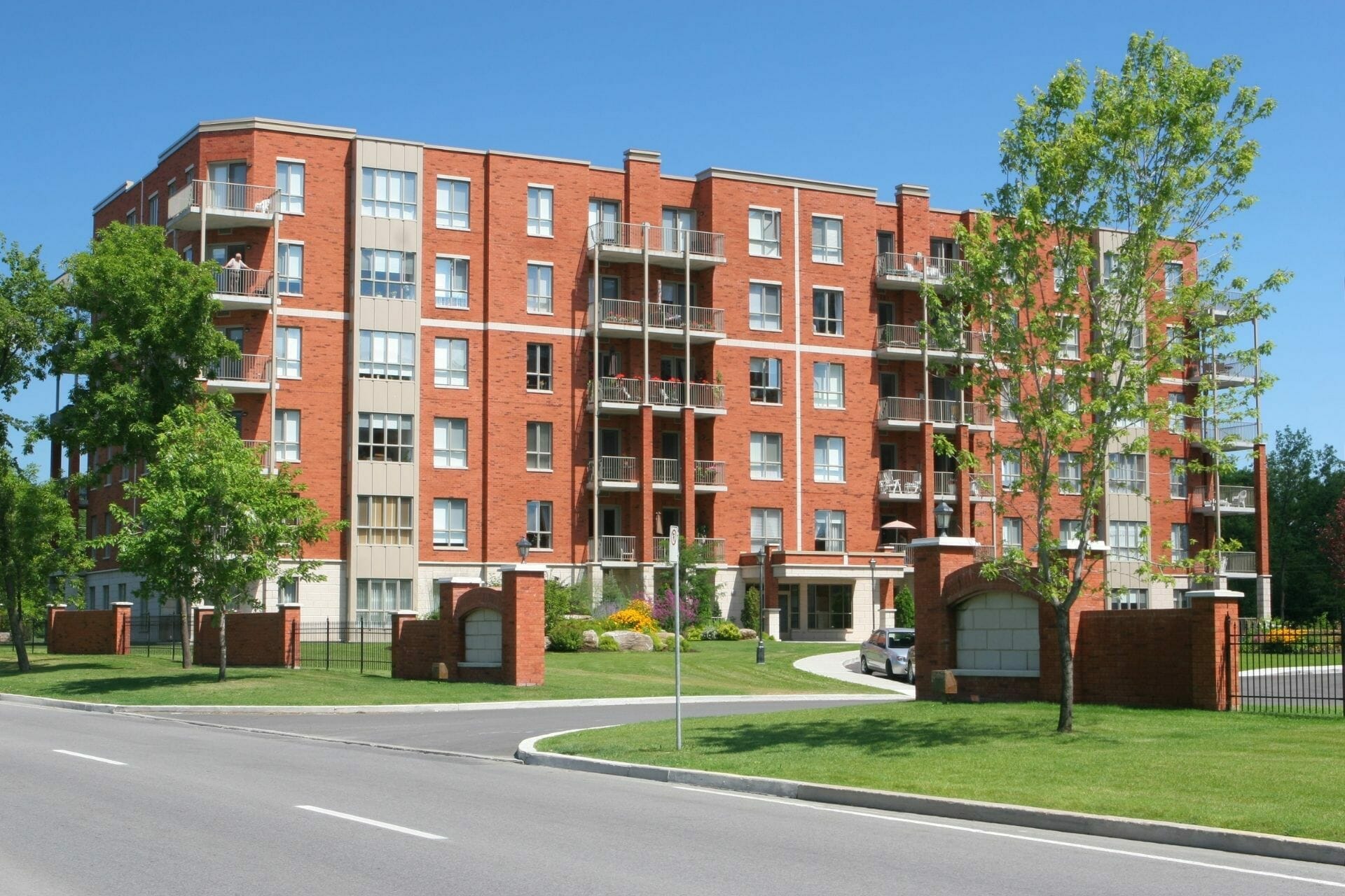 Exterior view of a retirement home